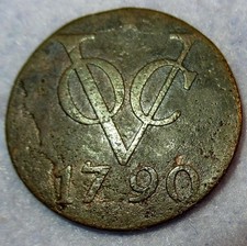 Certificate of Authenticity 1790 New York Penny VOC Dutch Colonial Cent Utrecht picture