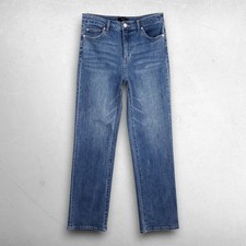 Quince Straight Leg Jeans Women 29 Blue High Rise Capsule Minimalist Classic picture