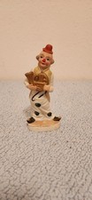 vintage ceramic/porcelain clown musician picture
