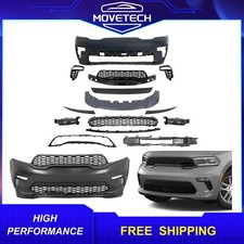 Complete Front Bumper Grille Kit w/ Fog Light For 2021 2022 2023 Dodge Durango picture