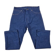 Wrangler Jeans Mens 36x29 Blue 13MWZ Rigid Cowboy Cut Original Fit Denim Rodeo picture