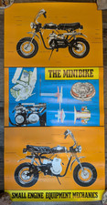 Rare Vtg Educational Poster Vocational school Stellar Mini bike Mark II Original picture