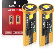 LASFIT 194 168 T10 LED Bulbs White 6000K Canbus Error Free 400LM License 2 Pack picture