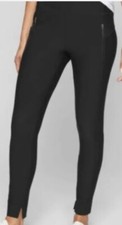 Athleta Pants Women's XXS Black Stellar Tight Travel Atheltic Zippered Pockets picture