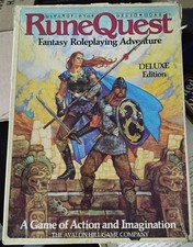 RuneQuest Deluxe Edition 3rd Ed Boxed RPG Avalon Hill Chaosium Fantasy 1984 picture