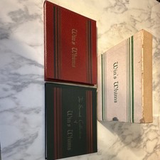 Vintage 1935 Win's Whims Cookbook 2-Volume Box Set Great Condition picture