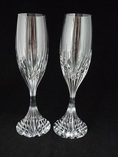 BACCARAT - MASSENA - 2 CHAMPAGNE FLUTES - 8 1/2