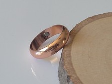 Pure Solid Copper Magnetic Ring - Arthritis Therapy Energy 6 mm Dome Ring picture