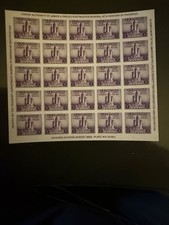 1933 US 3c Century of Progress Exposition Sheet of 25 Violet/White MNH picture