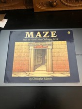 MAZE Christopher Manson 1985 Henry Holt Puzzle Book Vintage ISBN 0805010882 picture