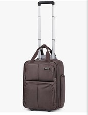 Hanke 16 Inch Underseat Carry On Luggage with 2 Wheels 16 Inch, Coffee picture