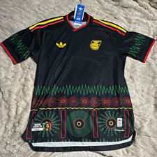 adidas ClimaCool+ Jamaica Football Federation Bob Marley Short Sleeve Jersey S picture