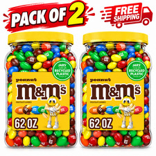 M&M's Pantry Size Peanut Chocolate Candy - 62oz ( 2 Packs ) picture