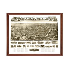 Old Map of Willimantic, CT 1909 - Vintage Willimantic Connec picture