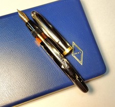 Omas 555/s Fountain Pen Grey Marbled RARE picture