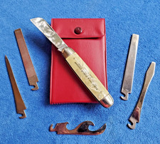 Vtg. Imperial Pocket Knife & Tool Set, 5 Interchangeable Tools, NICE - See Video picture