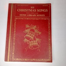 105 Christmas Songs Voice Piano Guitar / Words Cords Music Vol. 6 1977 Red Cover picture