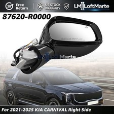 FOR 2021-2025 KIA CARNIVAL RIGHT PASSENGER SIDE MIRROR 87620-R0000 W/BLIND SPOTS picture