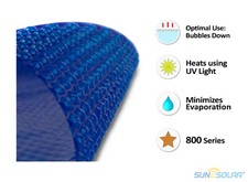 Sun2Solar 800 Series Round Solar Blanket Heater Cover for Swimming Pools picture