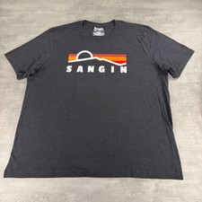 Sangin Instruments T-Shirt Mens 3XL XXXL Charcoal Heather Sold Out USA Sunset picture