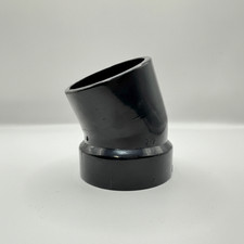 ABS DWV 22.5° Street Elbow (1/16 Bend) Spigot x Hub – Available in 1-1/2