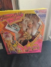 Vintage 1986 Hasbro Glitter And Gold Jem Jerrica & The Holograms NIB picture