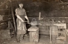 c1910's Man Blacksmith Mt. Horeb Wisconsin WI RPPC Photo Postcard COPY picture