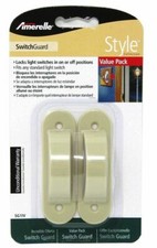 Amerelle SG1IV Switch Guard Light Lock Child Safety Ivory Color Set of 2 - New picture