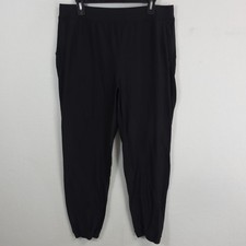 Lululemon Adapted State Jogger Women 12 Black High Rise Activewear Zips picture