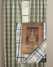 Park Designs New Time In A Garden Panel Curtains 72X63 Cotton W/tie Back Set picture