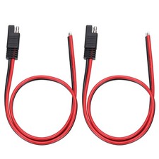 2pcs SAE Connector, 18 AWG SAE to Bare Wire Cable, 2FT SAE Extension Cable picture
