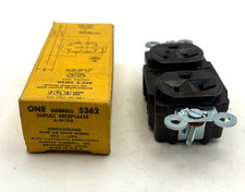 NOS Hubbell 5362 Duplex Receptacle 20A 125V NEMA 5-20R Outlet USA picture