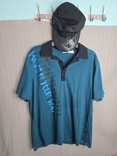 Y2K Burger King Blue Shirt & Cap picture