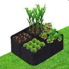 CJGQ Fabric Raised Garden Beds Outdoor, 2X2 Ft 4 1 Pack 4Grids 2x2 ft, Square  picture
