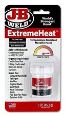 Pack 3 oz High Temp Exhaust Repair Paste Extreme Heat Metallic Compound picture