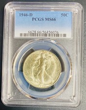 1946 D PCGS MS66 Walking Liberty Half Dollar 50c  picture