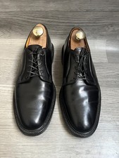 vtg florsheim royal imperial shell cordovan black plain toe blucher shoes US9.5D picture
