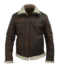 Mens Return of Xander Cage Vin Diesel Distressed Brown Genuine Leather Jacket picture