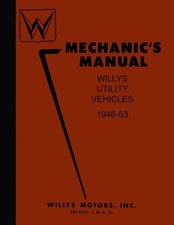 1946 - 1953 Willys Jeep Truck Wagon CJ Shop Service Repair Manual 1947 1948 1950 picture