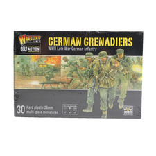 Bolt Action WWII Late War German Grenadiers 30 Hard Plastic 28mm Multipose Model picture