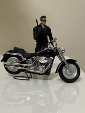 1/18 Joytoy Figure  & Ertl Harley-Davidson Fat Boy motorcycle.  Joytoy picture