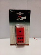 Vtg Allison Hot Dice Hanging 1989 NOS Rearview Mirror Red And Black  picture