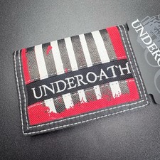Vintage Officially Licensed 2006 Underoath Striped Y2K Tri-Fold Wallet picture