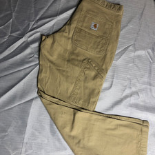 Carhartt 30x30 BN2291-M Relaxed Fit Rugged Flex Work Pants Canvas Khaki Mens picture