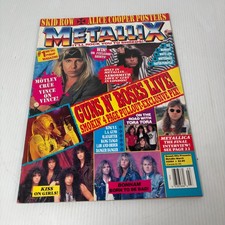 Metallix Magazine Issue 3 March 1990 Motley Crue Metallica Posters Heavy Metal picture