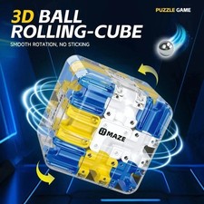 Puzzle Maze Cube,Large Labyrinth 3D Puzzle Maze Cube,Engaging Brain Teaser Toy* picture