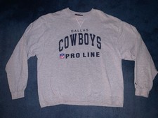 Vintage 90’s Dallas Cowboys Champion Crewneck Sweatshirt Pro Line Gray Size XXL picture