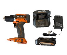 Ridgid 18V Cordless 1/2 in Drill Driver W/ 2 Ah Battery & Charger Model R860010K picture