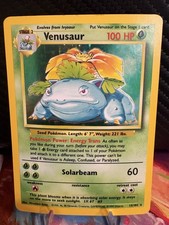 1999 Pokemon Base Set Venusaur Holo #15/102 MP WOTC picture