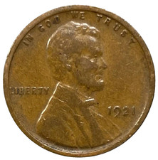 🔥 1921 P Lincoln Wheat Cent Good - Very Good (G-VG) Condition Copper Penny 1c picture